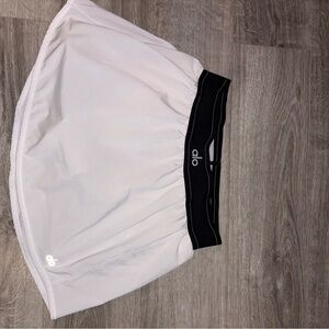 ALO Yoga White and Black Skirt